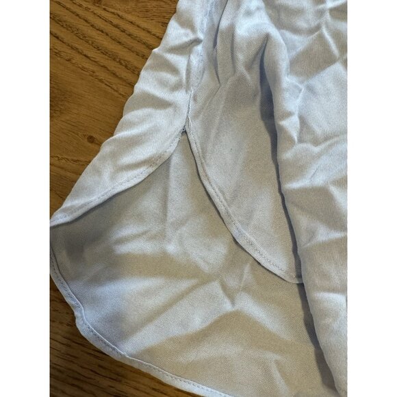 Rose + Olive Blouse Shirt Size Large Blue Button Down Lightweight Rayon Casual - Picture 7 of 10